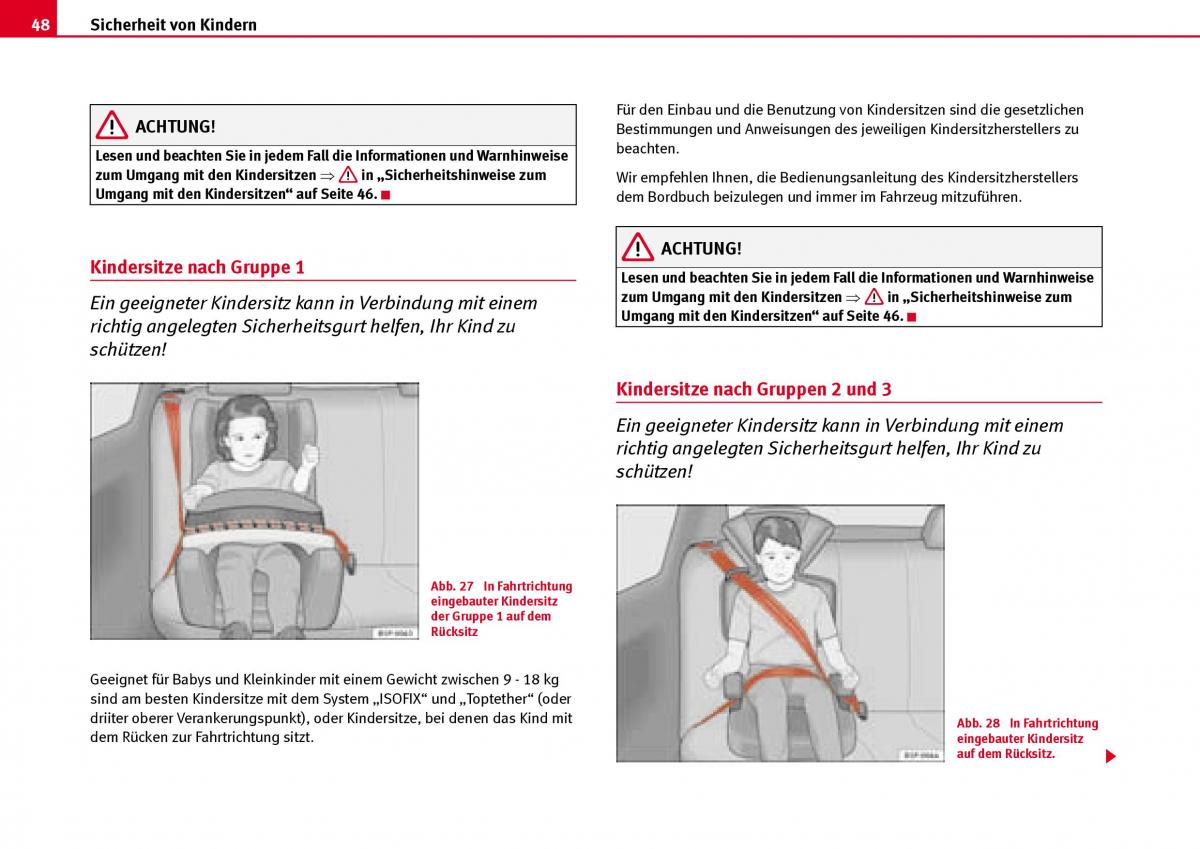 Seat Ibiza III 3 Handbuch / page 50