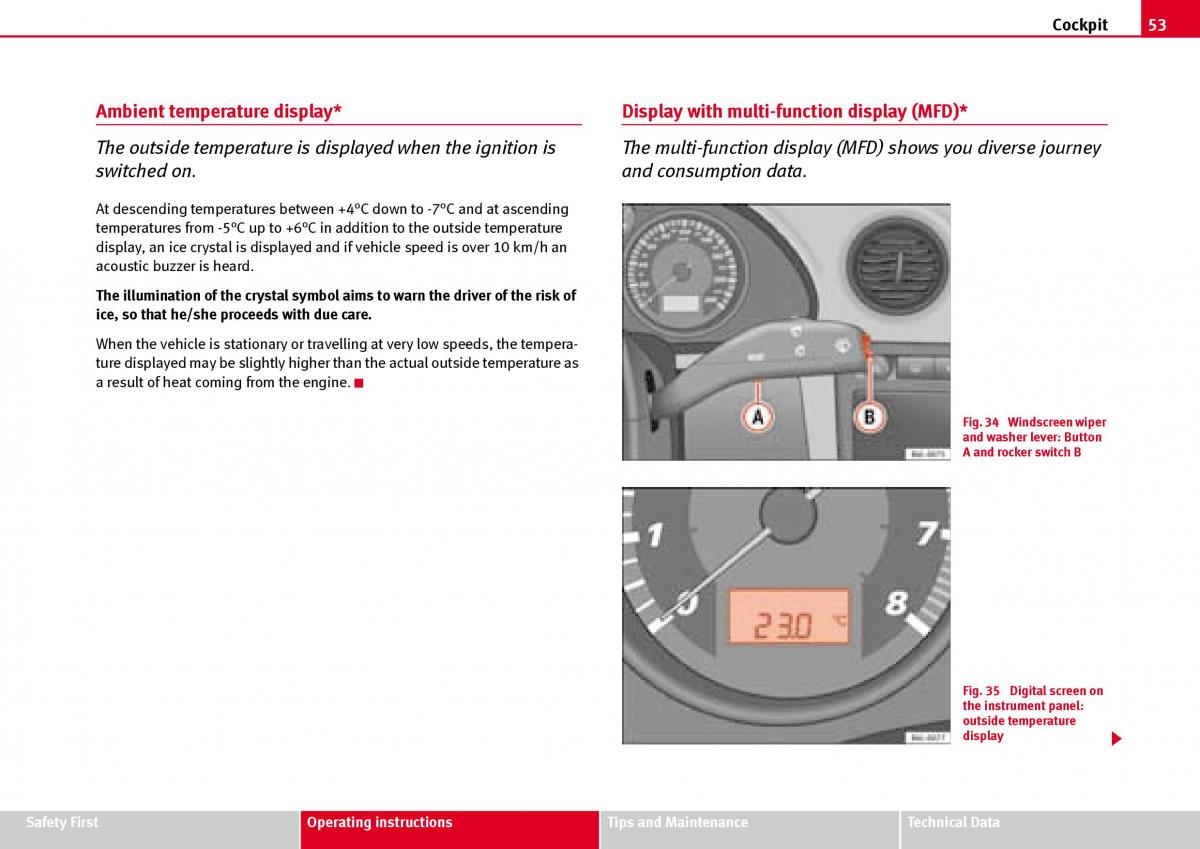 Seat Ibiza III 3 owners manual / page 55