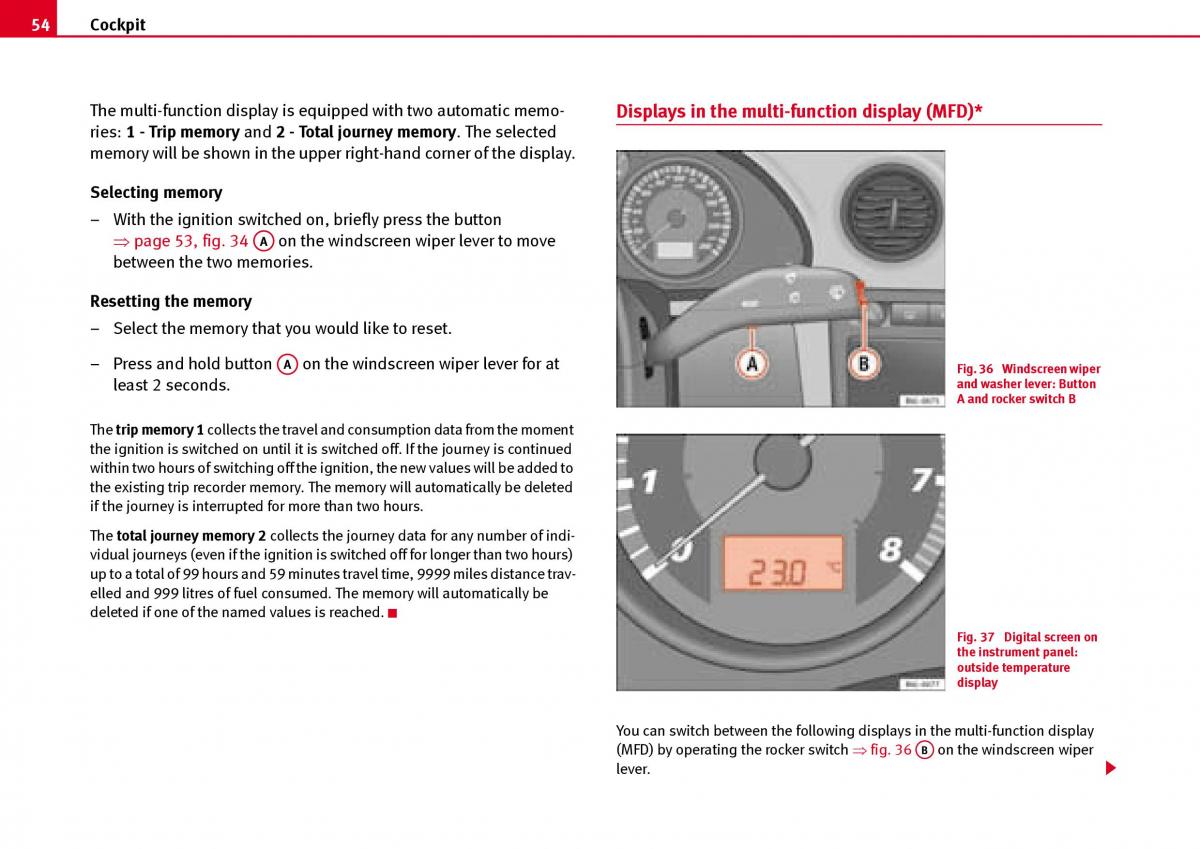 Seat Ibiza III 3 owners manual / page 56