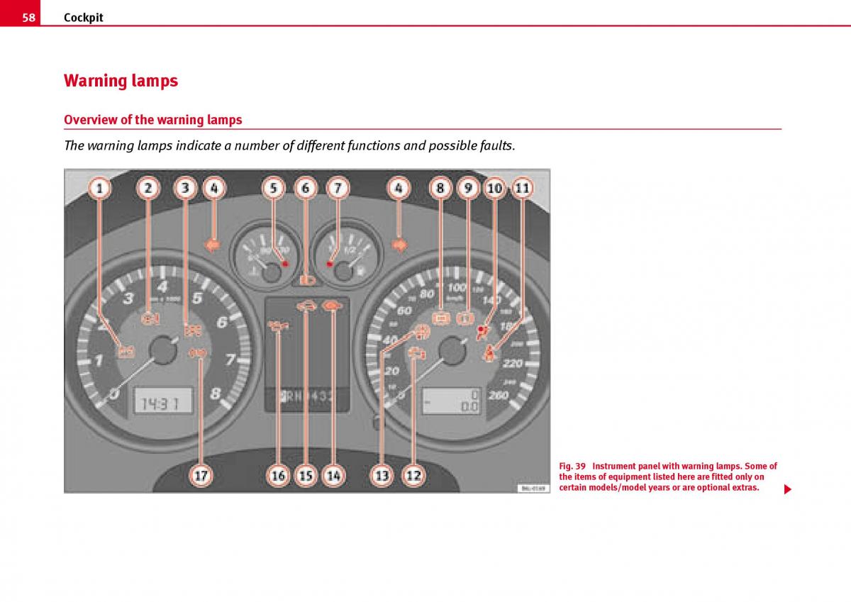 Seat Ibiza III 3 owners manual / page 60