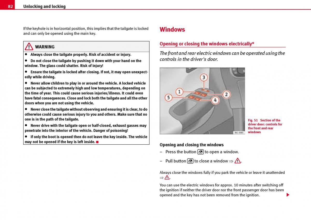 Seat Ibiza III 3 owners manual / page 84