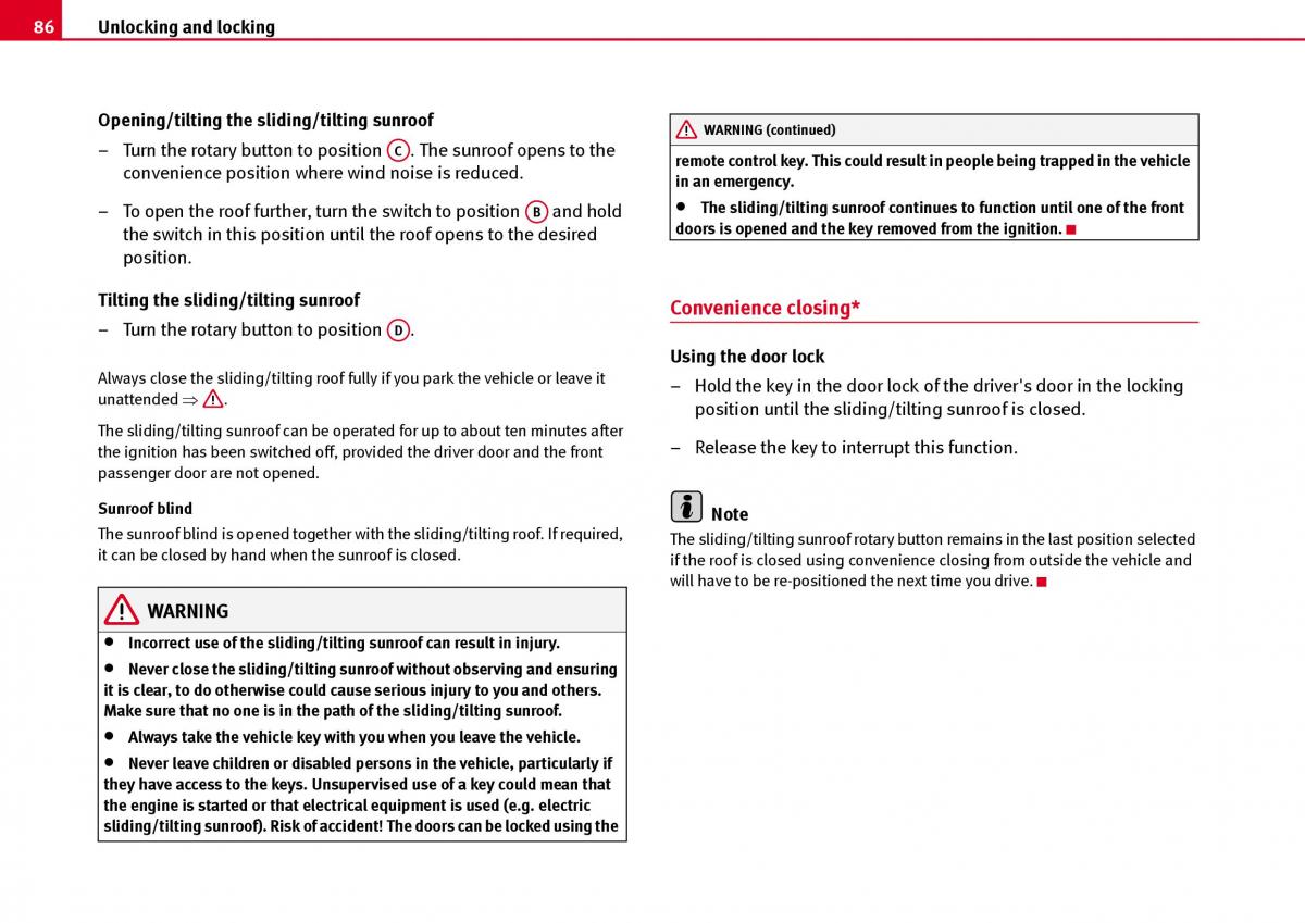 Seat Ibiza III 3 owners manual / page 88