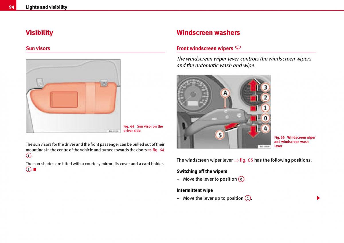 Seat Ibiza III 3 owners manual / page 96