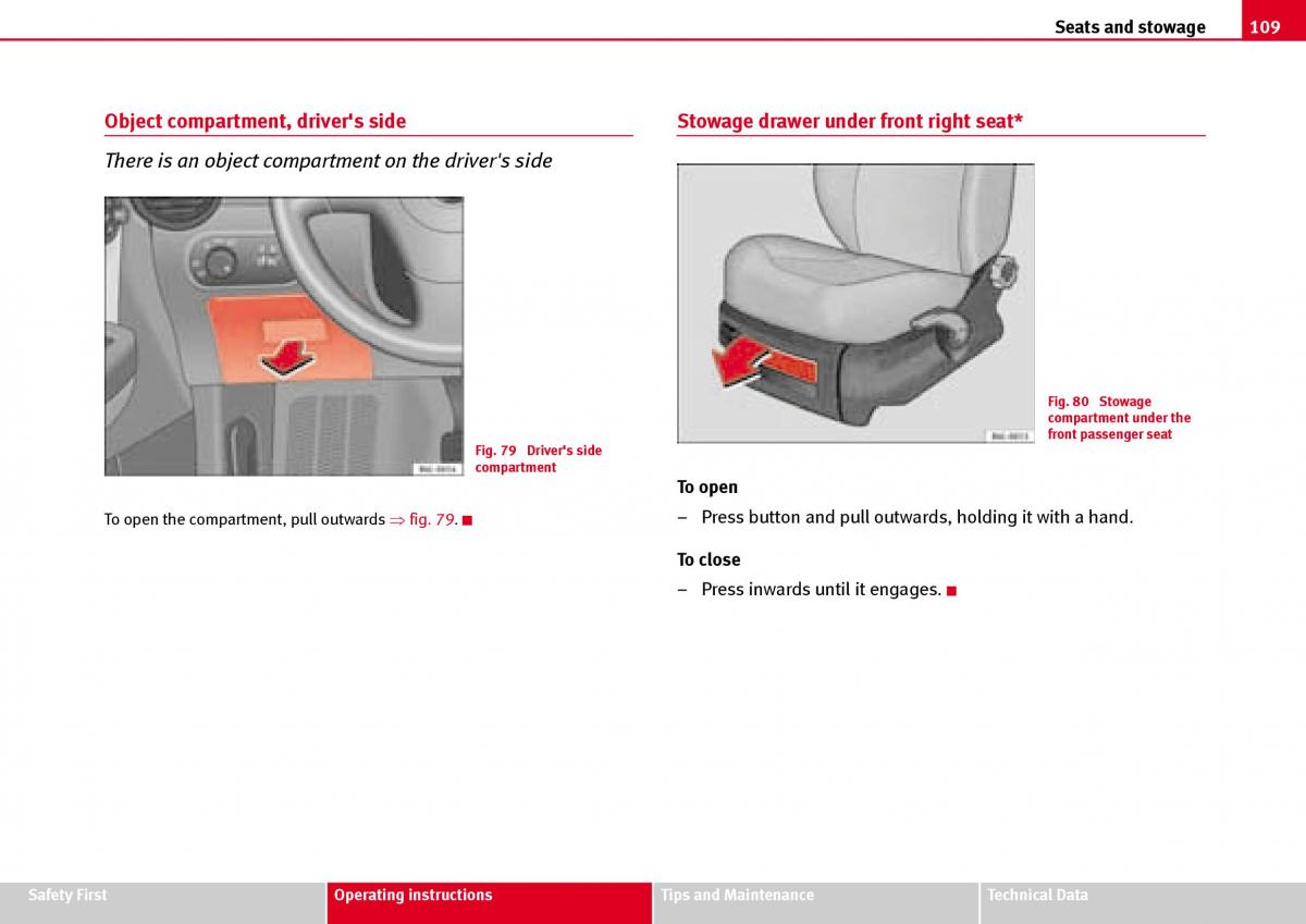 Seat Ibiza III 3 owners manual / page 111