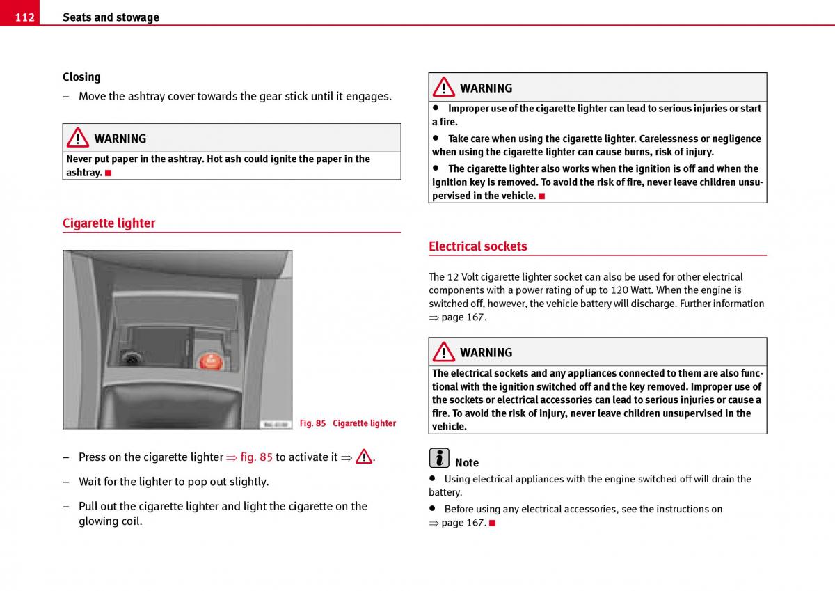 Seat Ibiza III 3 owners manual / page 114