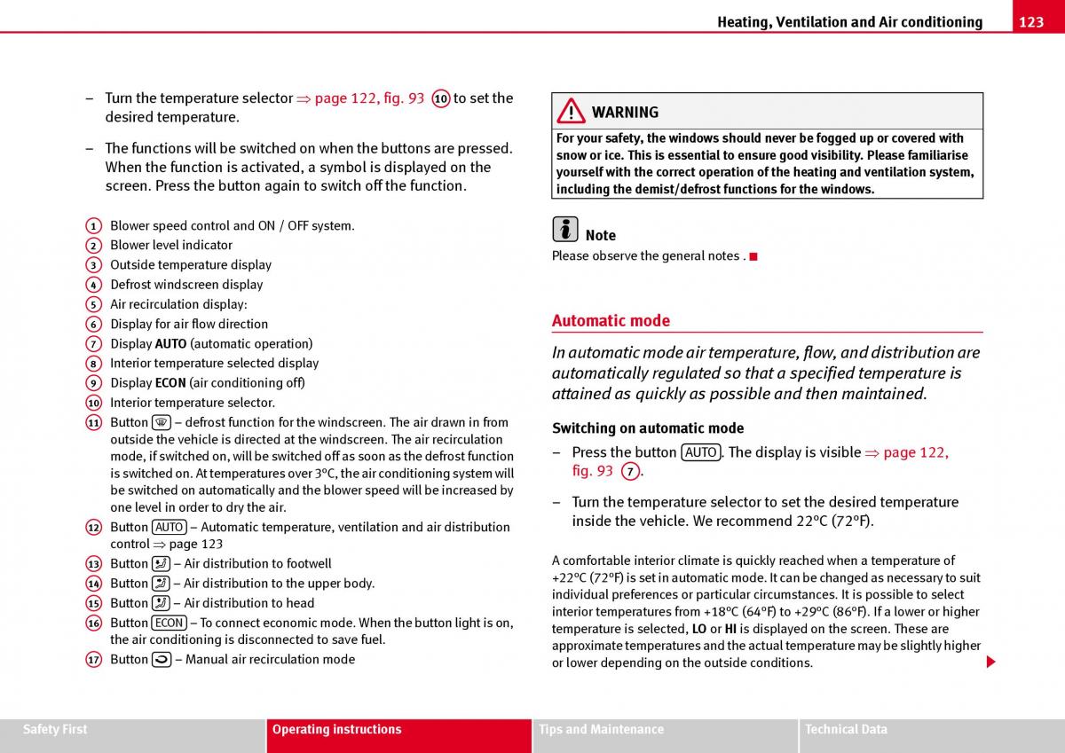 Seat Ibiza III 3 owners manual / page 125