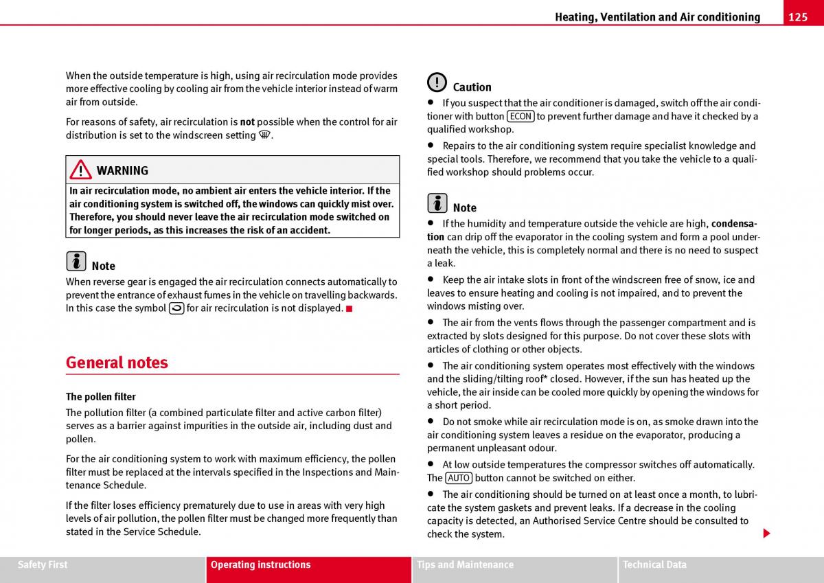 Seat Ibiza III 3 owners manual / page 127