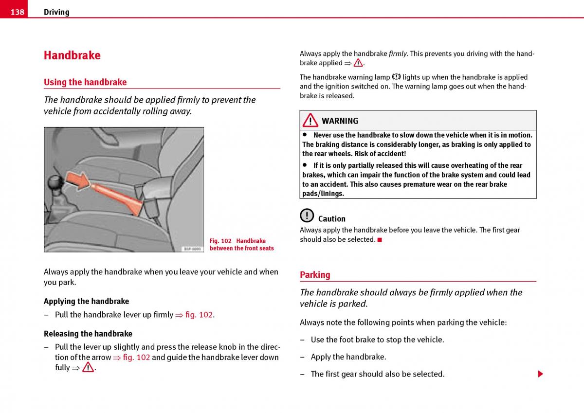 Seat Ibiza III 3 owners manual / page 140