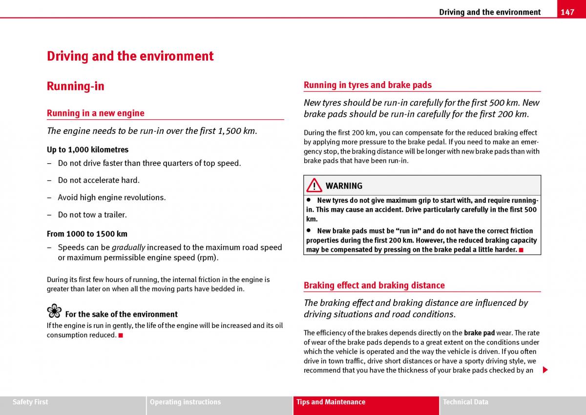 Seat Ibiza III 3 owners manual / page 149