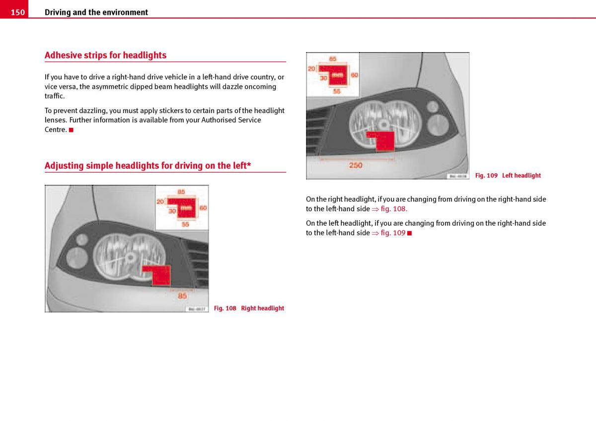 Seat Ibiza III 3 owners manual / page 152