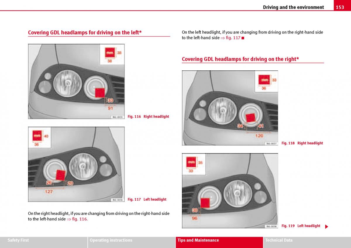 Seat Ibiza III 3 owners manual / page 155