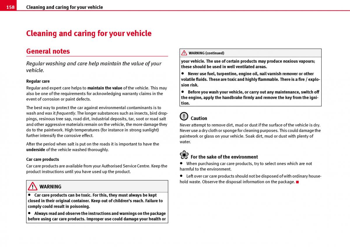 Seat Ibiza III 3 owners manual / page 160