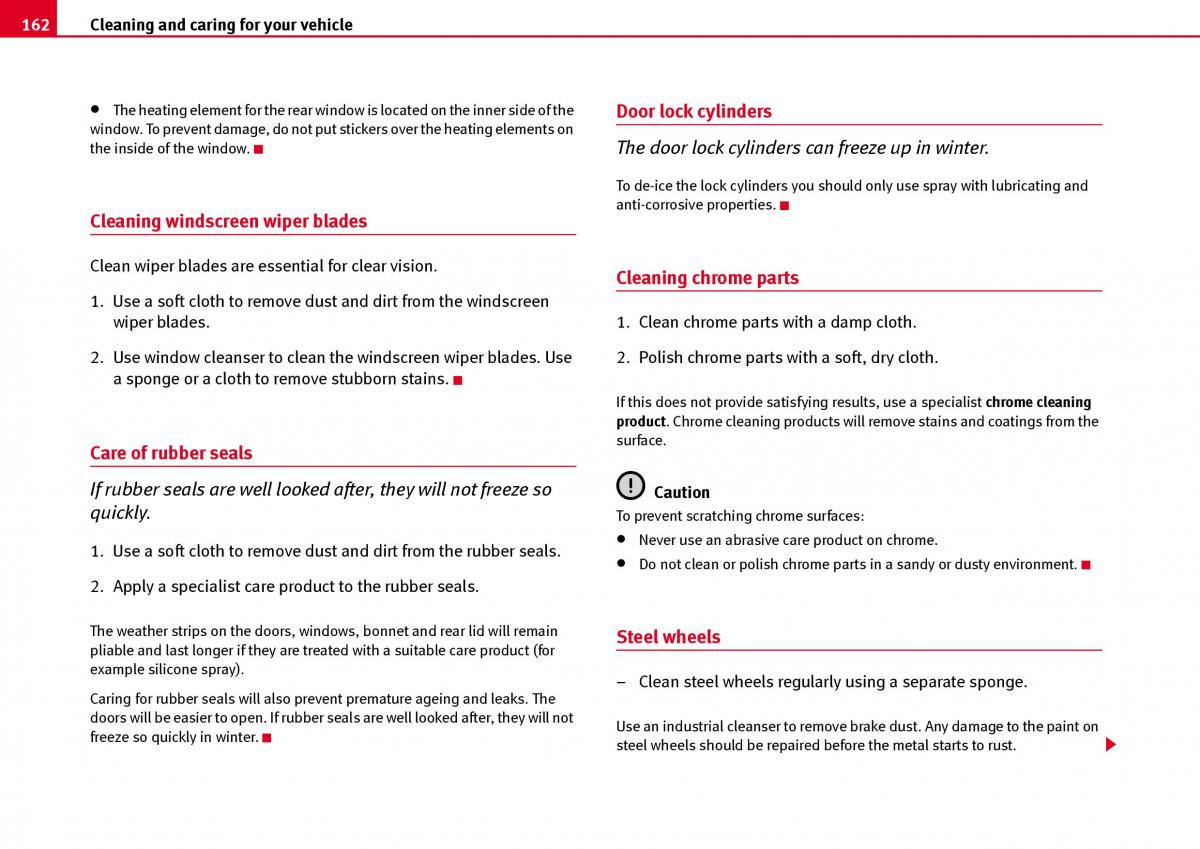 Seat Ibiza III 3 owners manual / page 164