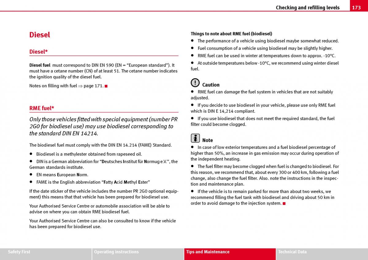 Seat Ibiza III 3 owners manual / page 175