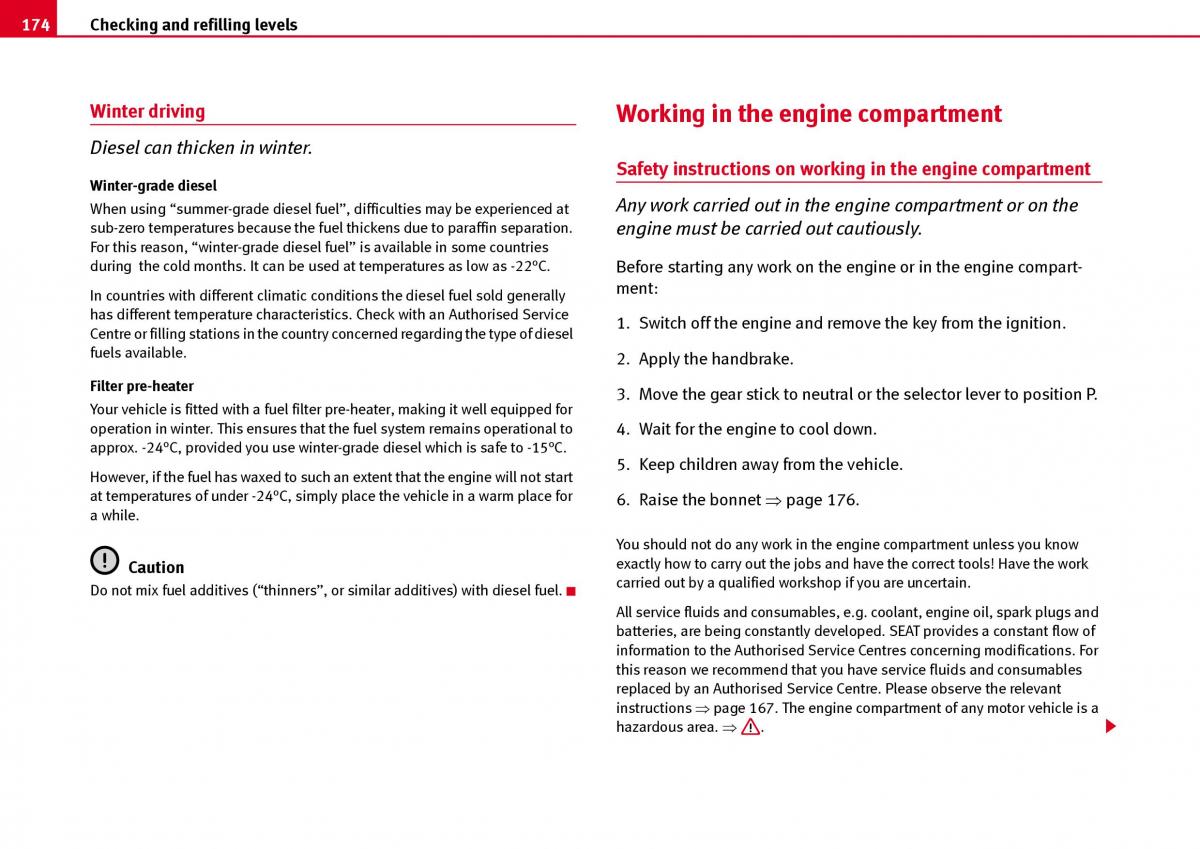 Seat Ibiza III 3 owners manual / page 176