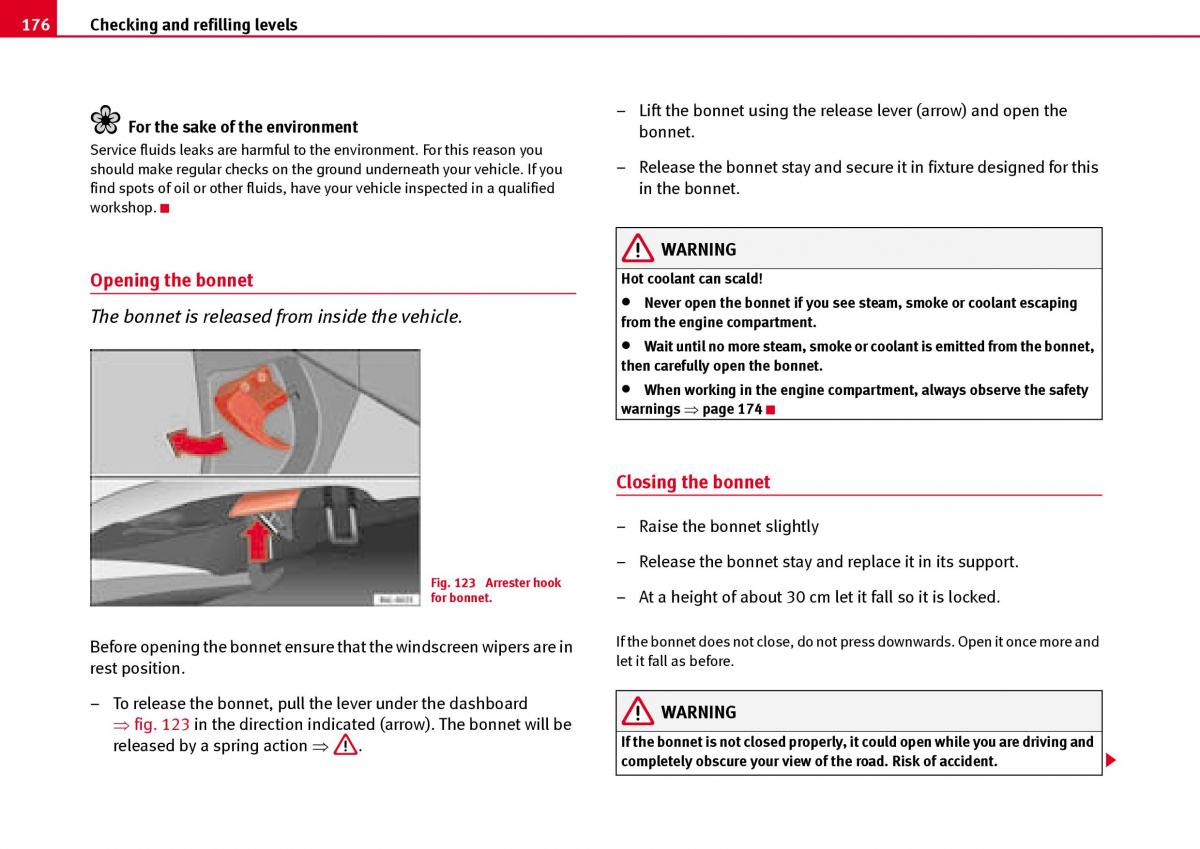 Seat Ibiza III 3 owners manual / page 178