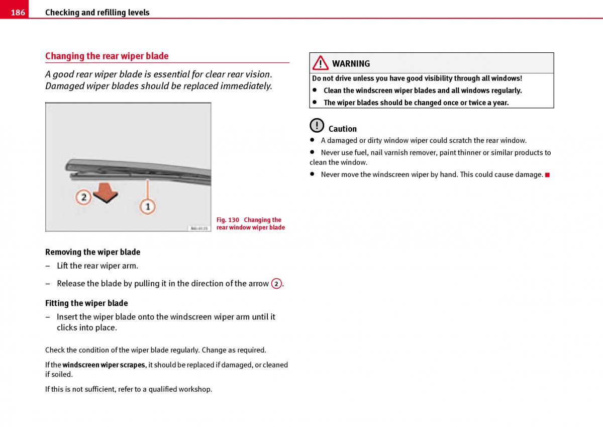 Seat Ibiza III 3 owners manual / page 188