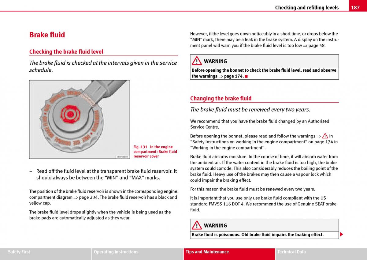 Seat Ibiza III 3 owners manual / page 189