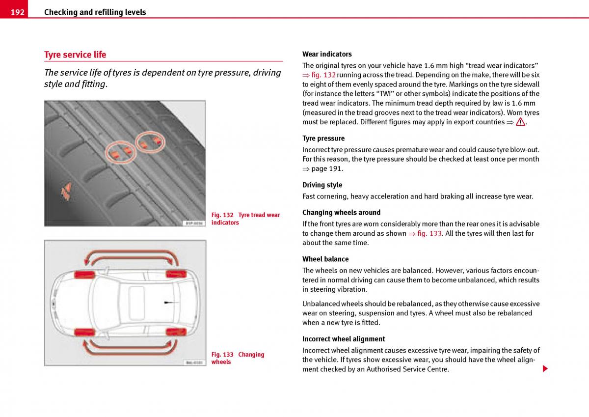 Seat Ibiza III 3 owners manual / page 194