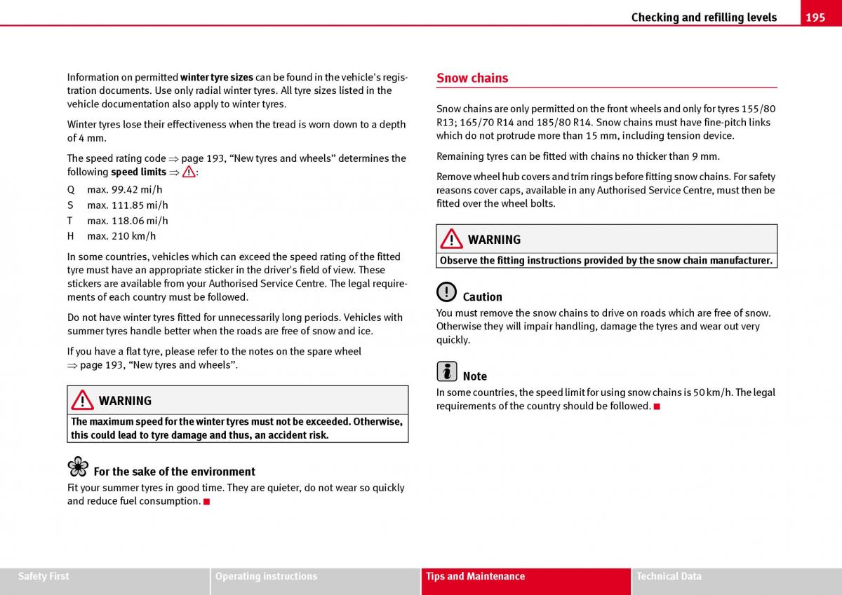 Seat Ibiza III 3 owners manual / page 197