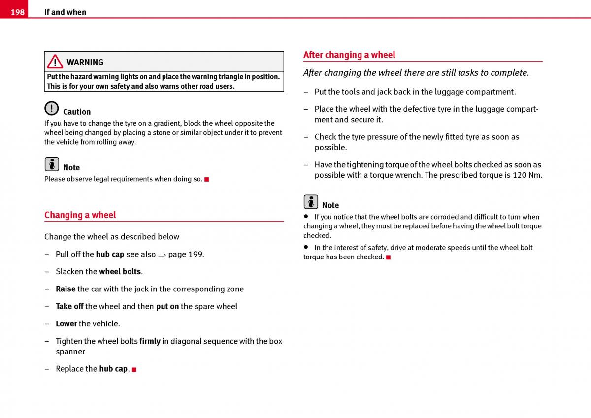 Seat Ibiza III 3 owners manual / page 200