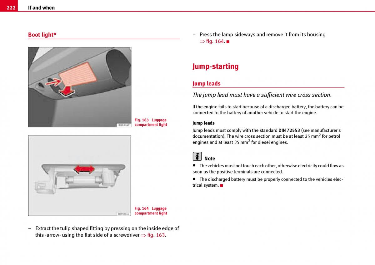 Seat Ibiza III 3 owners manual / page 224