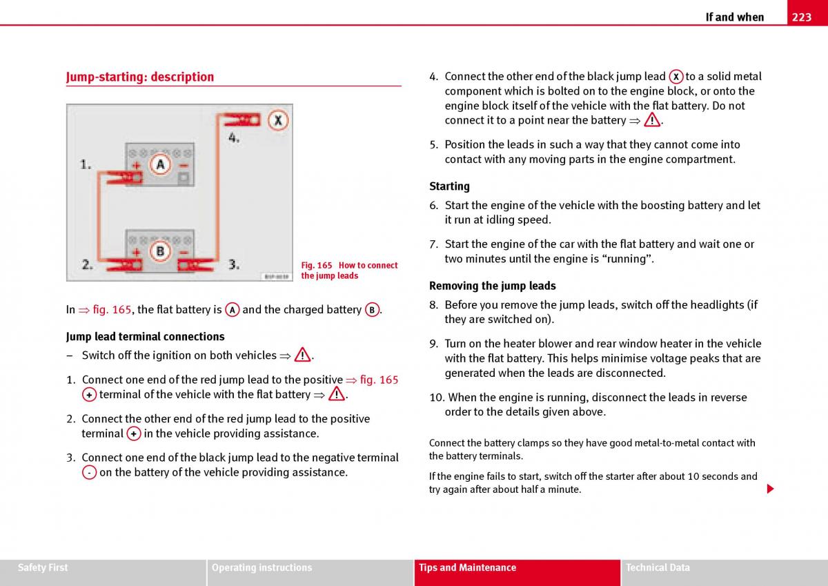 Seat Ibiza III 3 owners manual / page 225