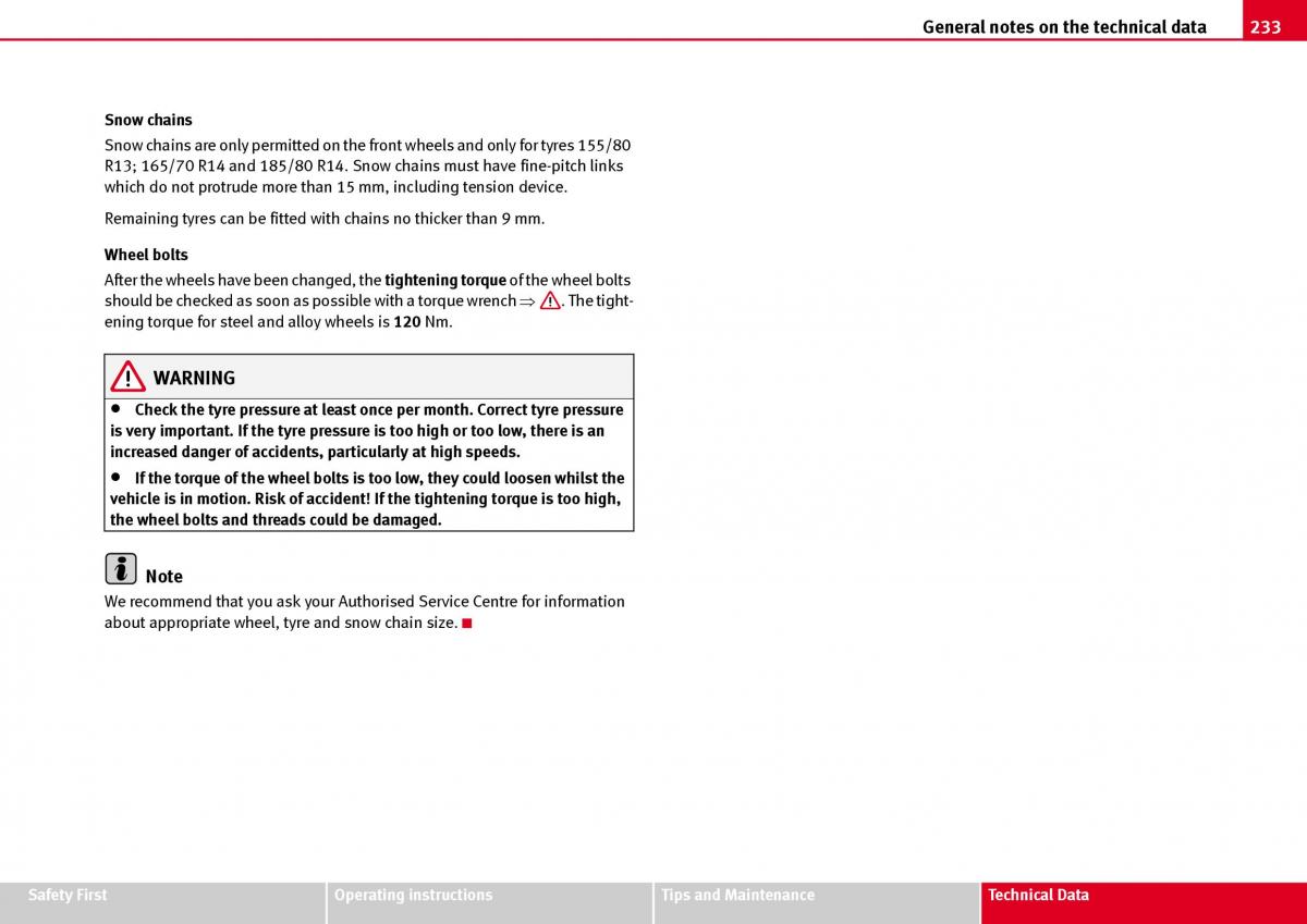 Seat Ibiza III 3 owners manual / page 235