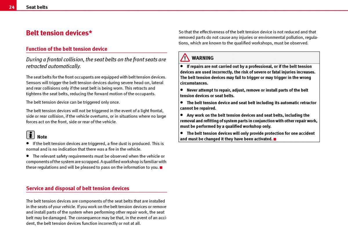 Seat Ibiza III 3 owners manual / page 26