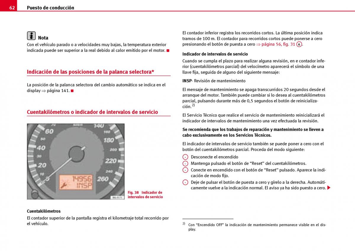 Seat Ibiza III 3 manual del propietario / page 64