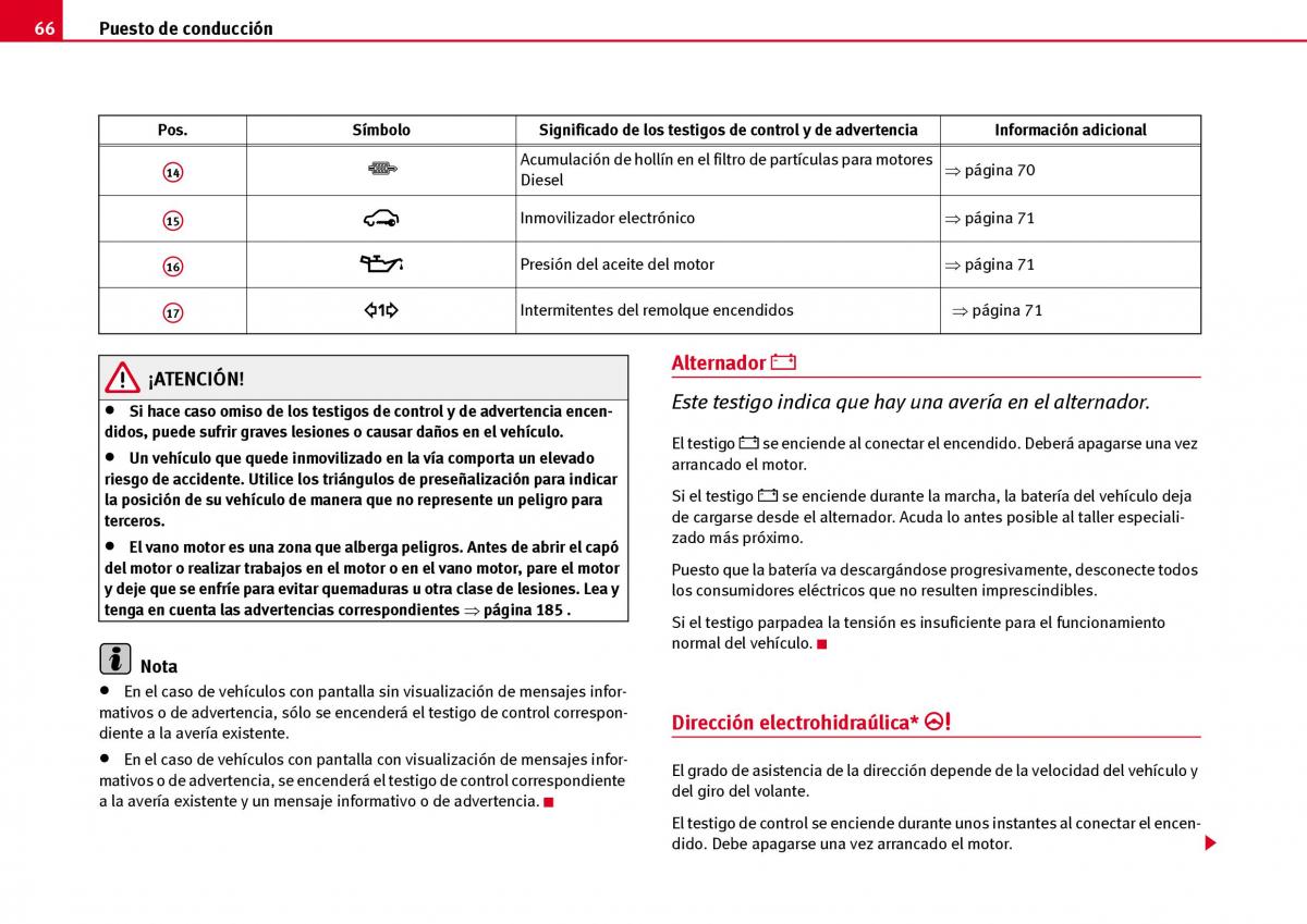 Seat Ibiza III 3 manual del propietario / page 68