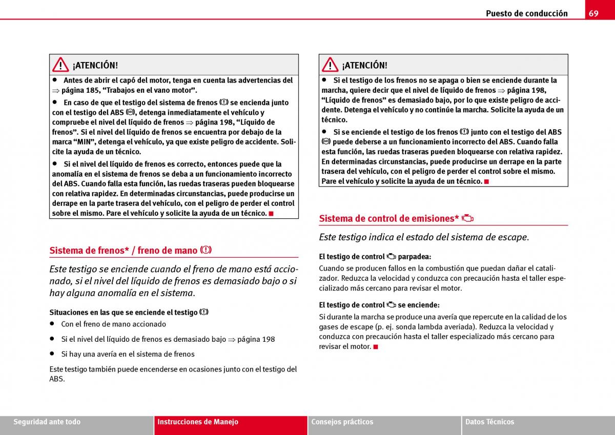 Seat Ibiza III 3 manual del propietario / page 71