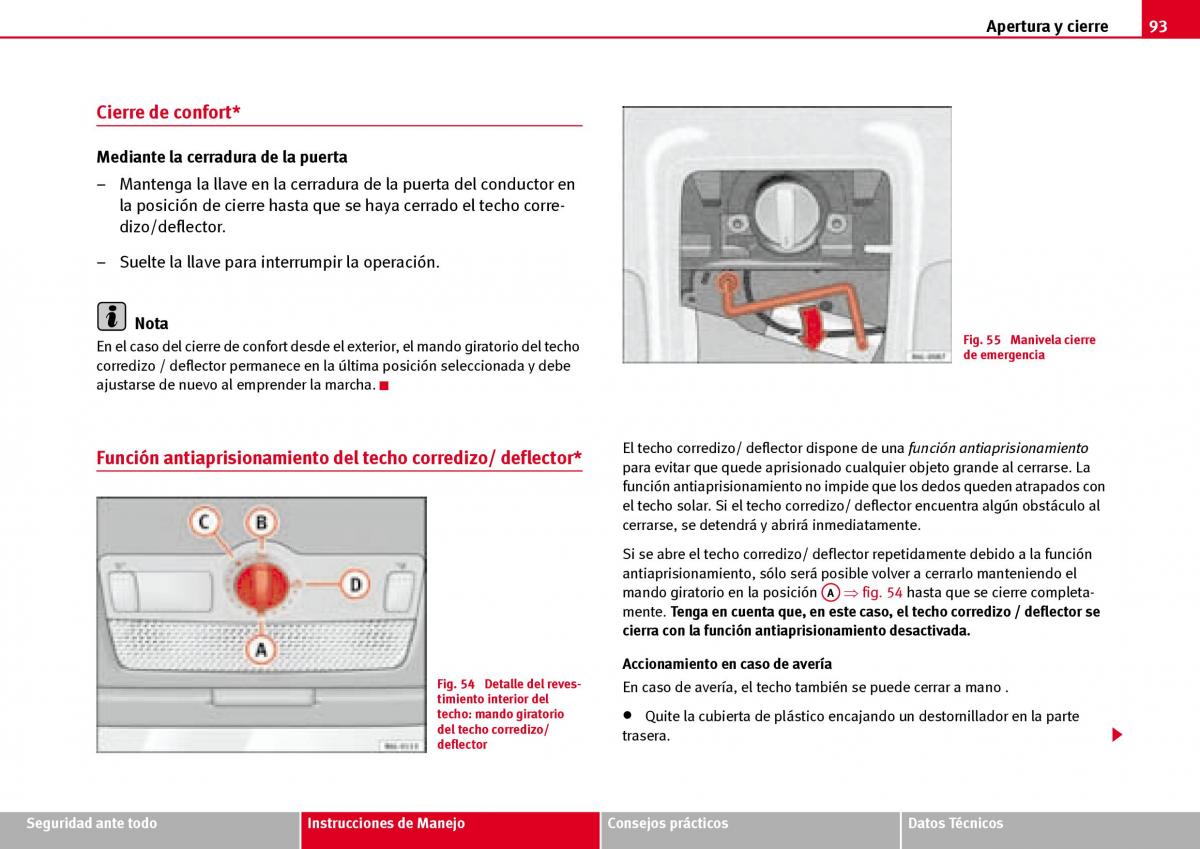 Seat Ibiza III 3 manual del propietario / page 95