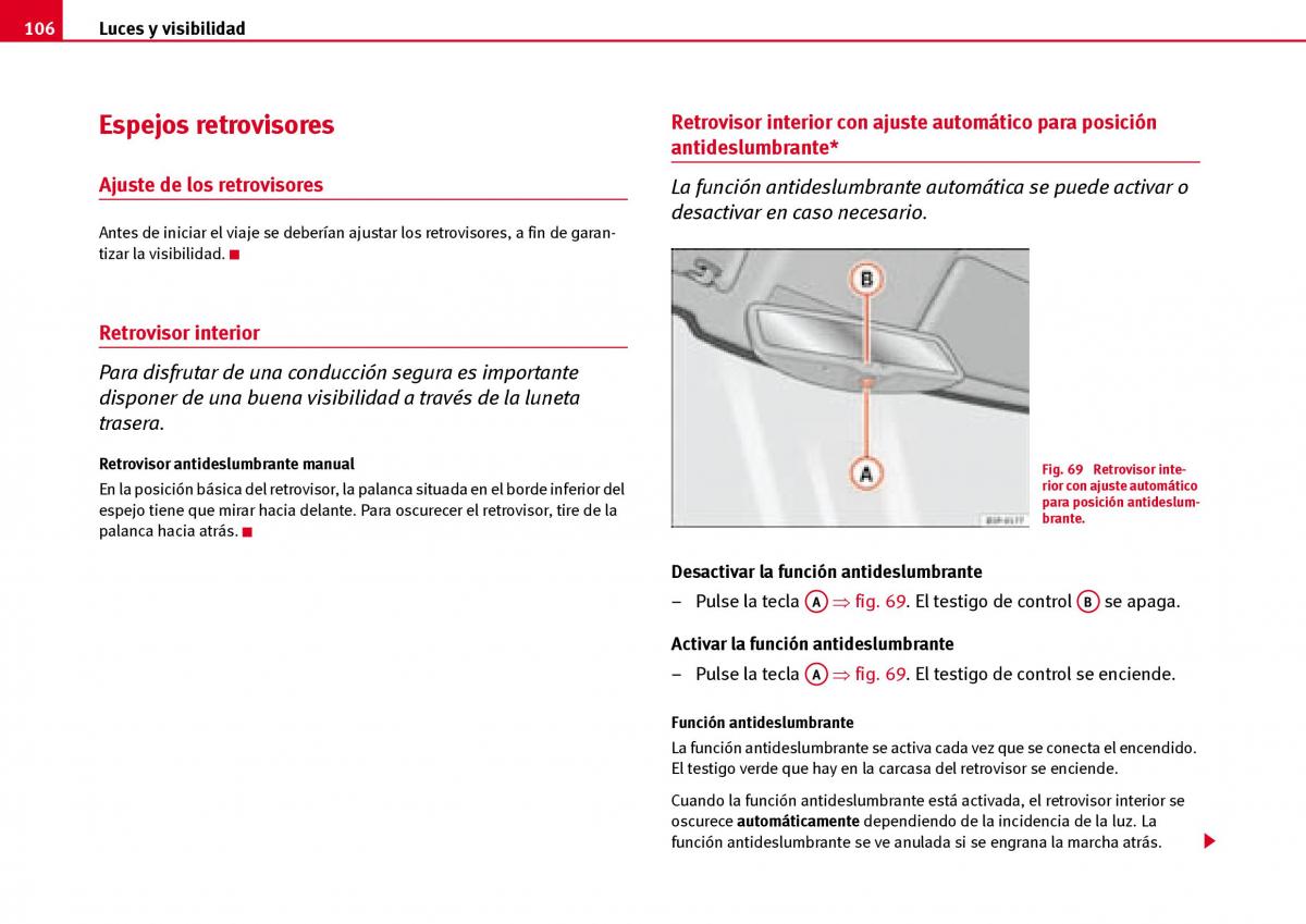 Seat Ibiza III 3 manual del propietario / page 108