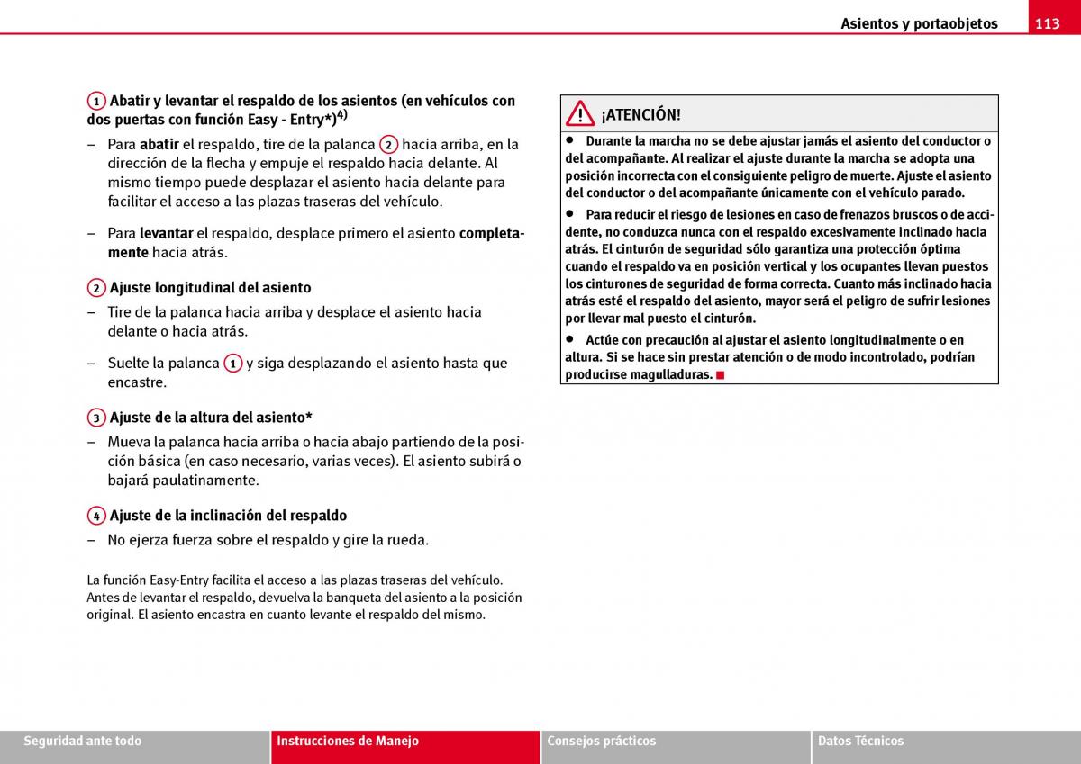 Seat Ibiza III 3 manual del propietario / page 115