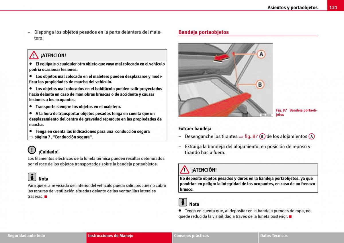 Seat Ibiza III 3 manual del propietario / page 123