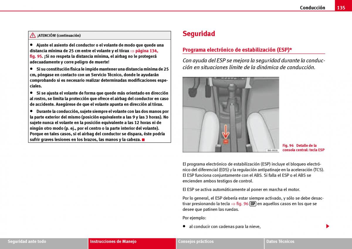 Seat Ibiza III 3 manual del propietario / page 137