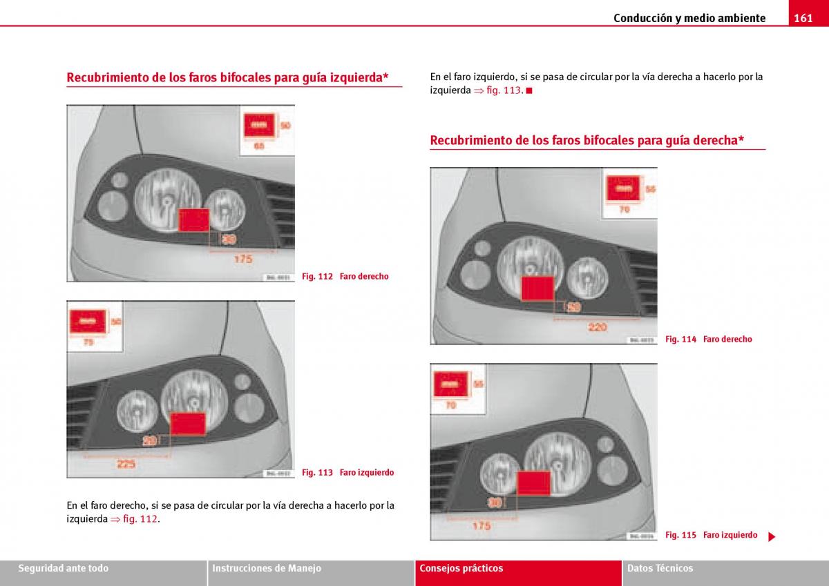 Seat Ibiza III 3 manual del propietario / page 163