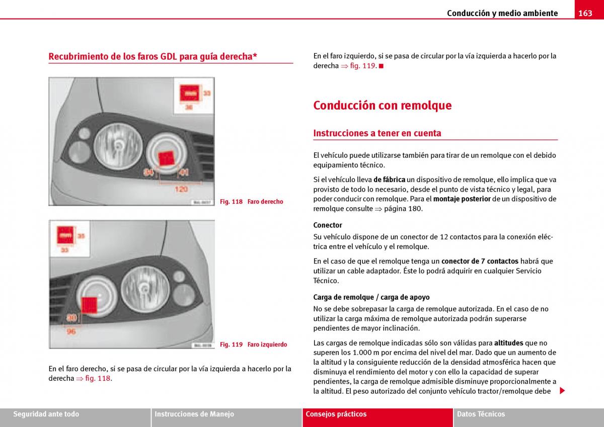 Seat Ibiza III 3 manual del propietario / page 165