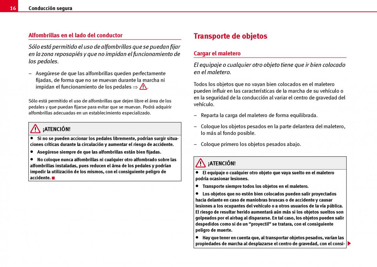 Seat Ibiza III 3 manual del propietario / page 18