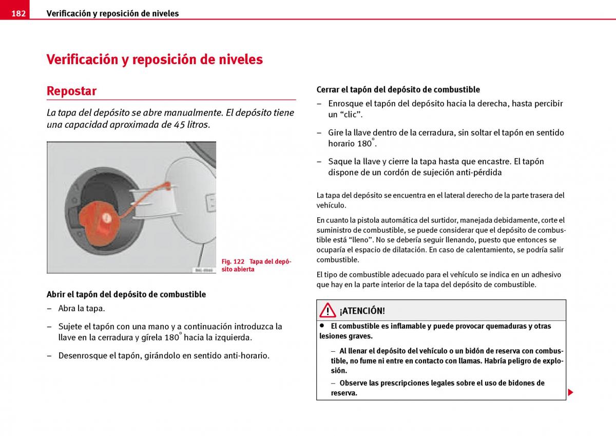 Seat Ibiza III 3 manual del propietario / page 184