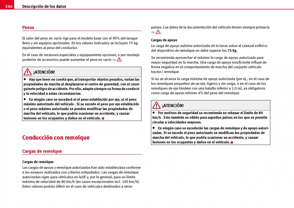 Seat Ibiza III 3 manual del propietario / page 248