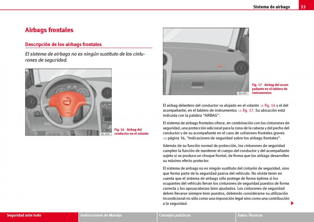 Seat Ibiza III 3 manual del propietario / page 35