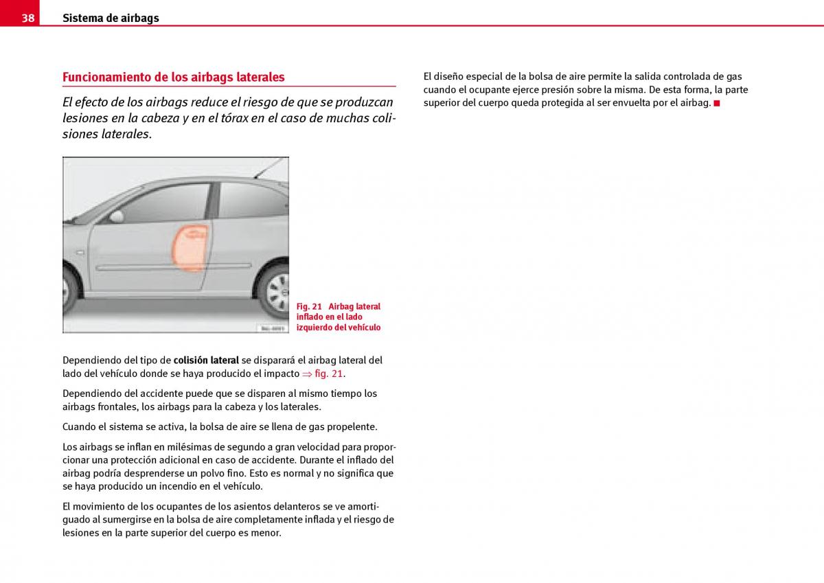 Seat Ibiza III 3 manual del propietario / page 40