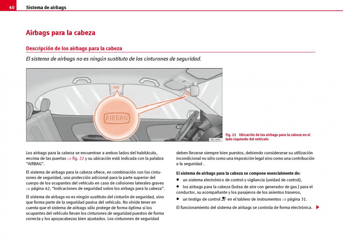 Seat Ibiza III 3 manual del propietario / page 42