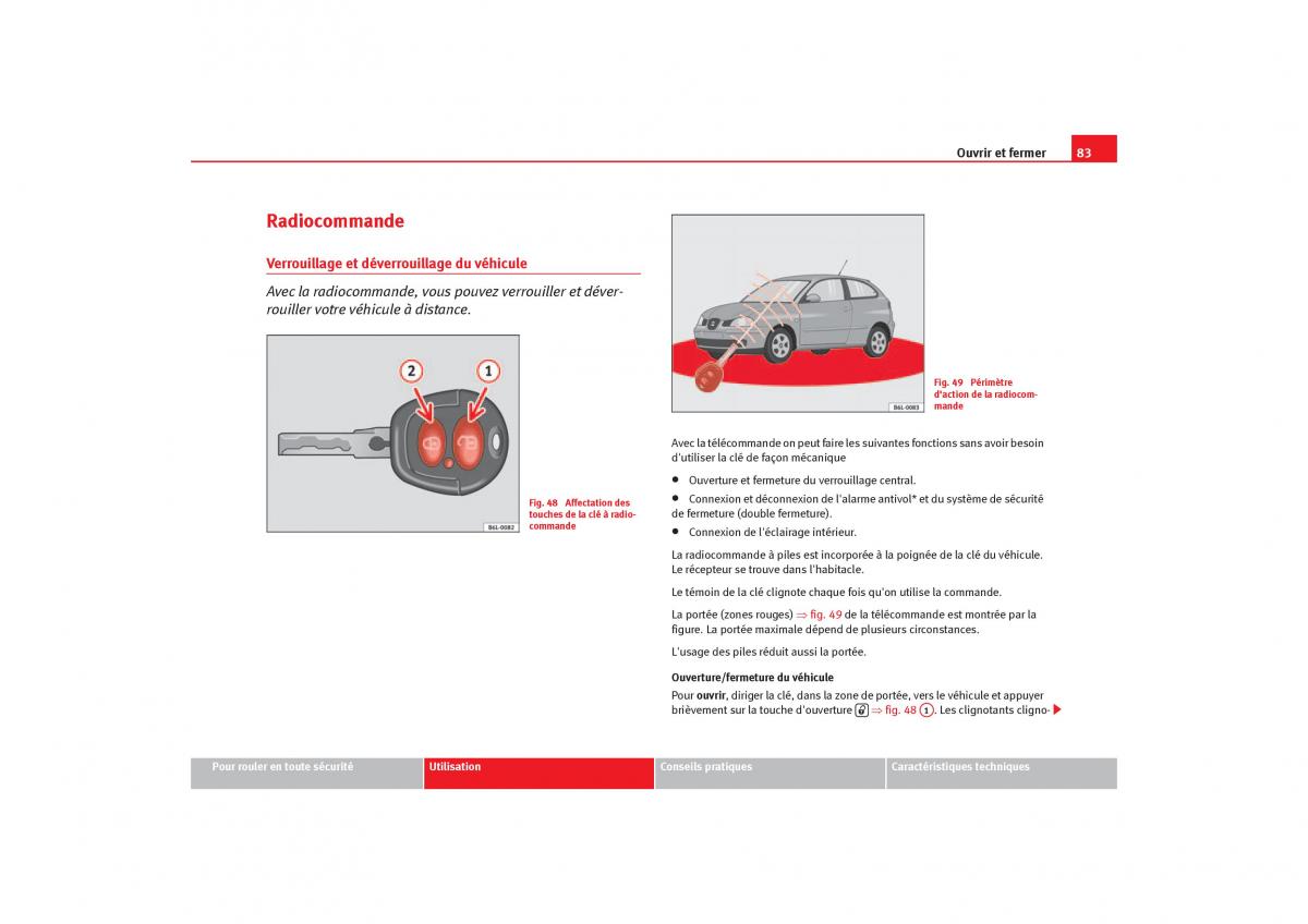 Seat Ibiza III 3 manuel du proprietaire / page 85