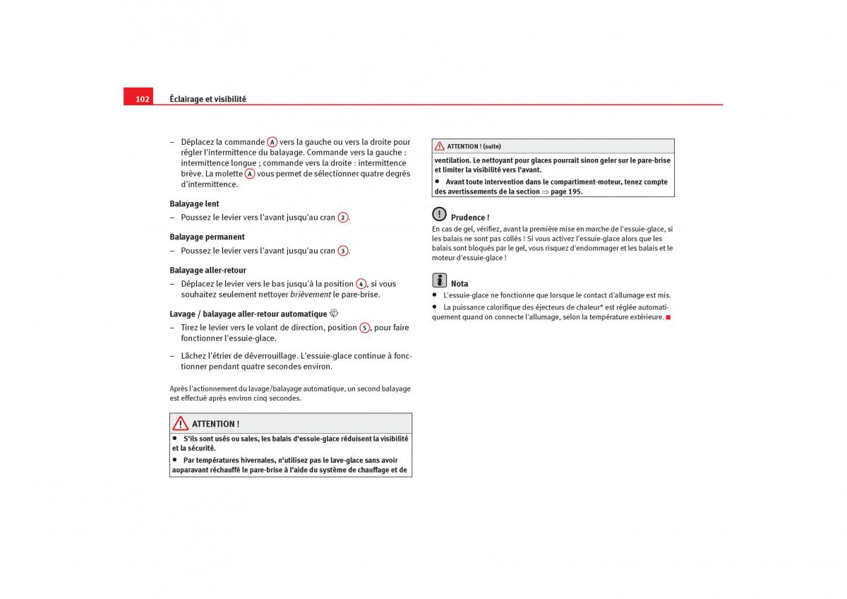 Seat Ibiza III 3 manuel du proprietaire / page 104