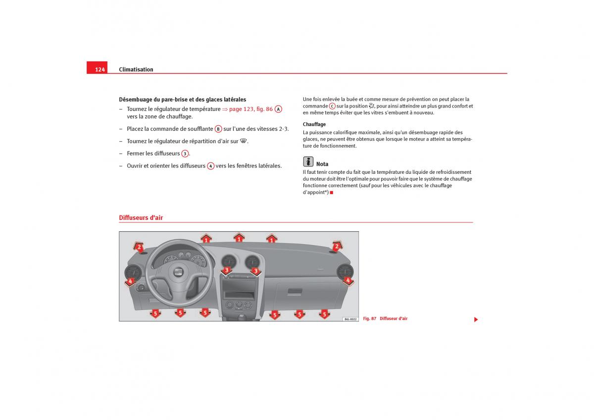 Seat Ibiza III 3 manuel du proprietaire / page 126