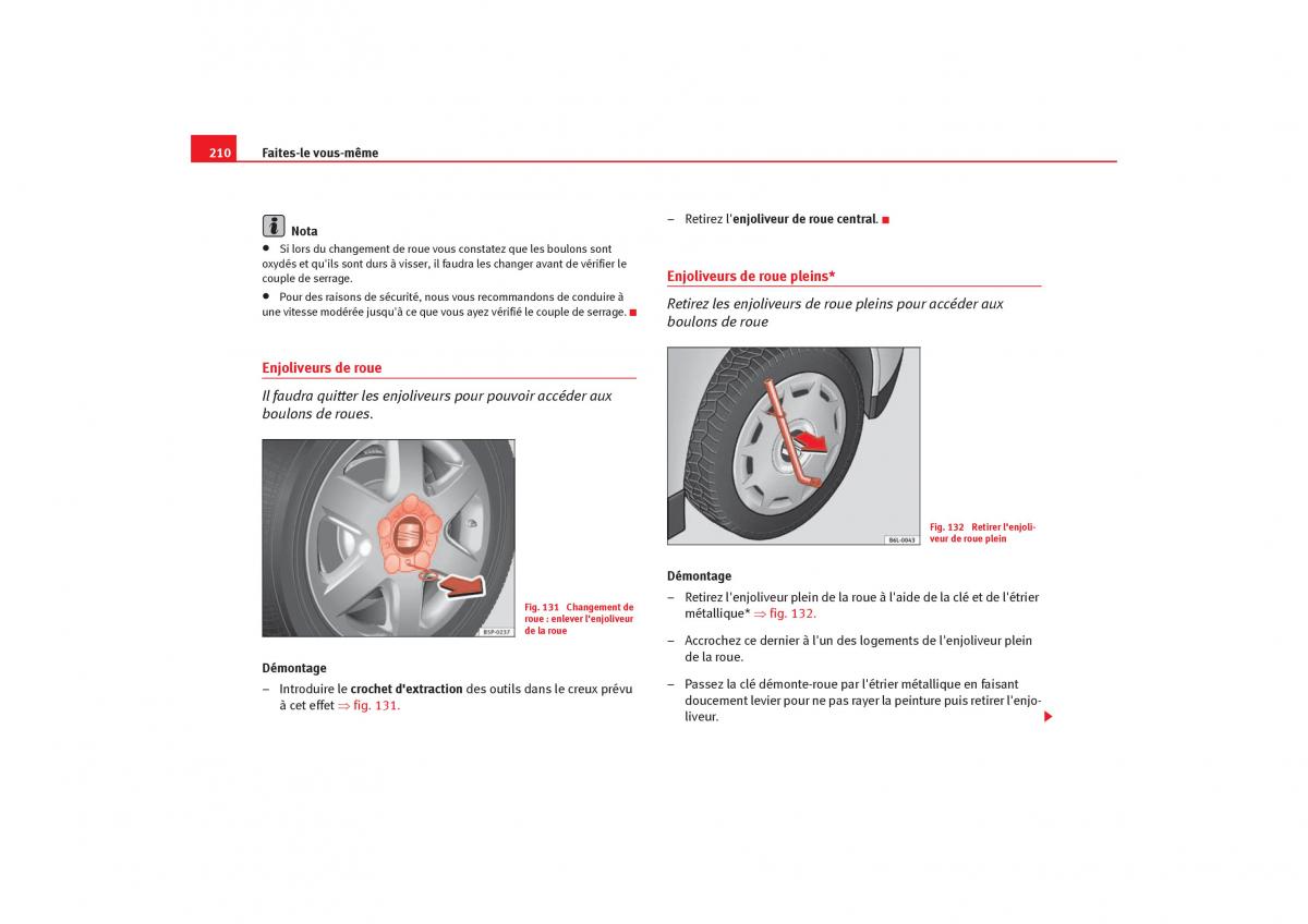 Seat Ibiza III 3 manuel du proprietaire / page 212