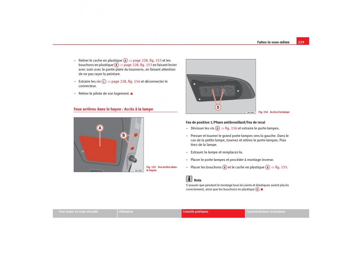 Seat Ibiza III 3 manuel du proprietaire / page 231